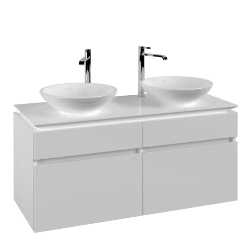 VILLEROY BOCH Legato toaletní skříňka, 4 výsuvy, 1200 x 550 x 500 mm, bílá matná / bílá matná #B58400MS