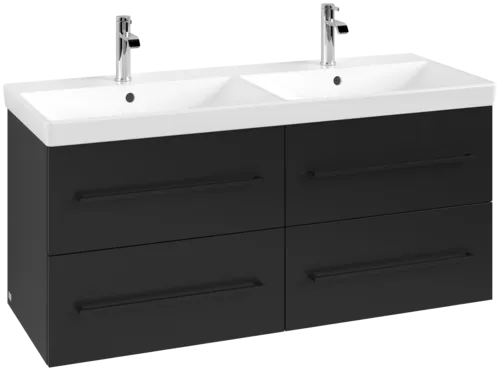 VILLEROY BOCH Avento toaletní skříňka, 4 výsuvy, 1180 x 514 x 484 mm, Volcano Black #A89310VL