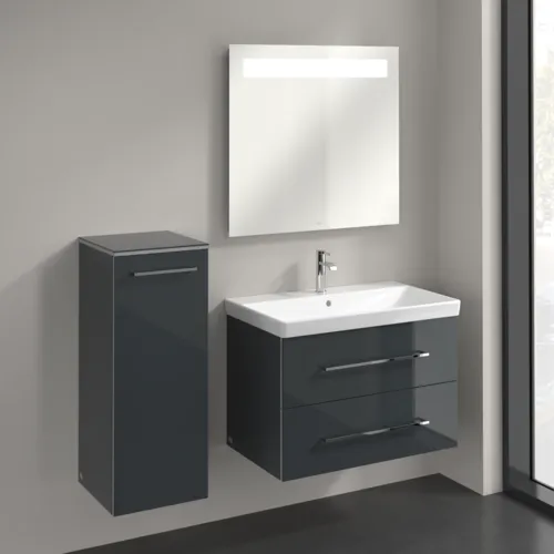 VILLEROY BOCH Boční skříňka Avento, 1 dveře, 350 x 890 x 405 mm, Crystal Grey #A89500B1, obrázek 2