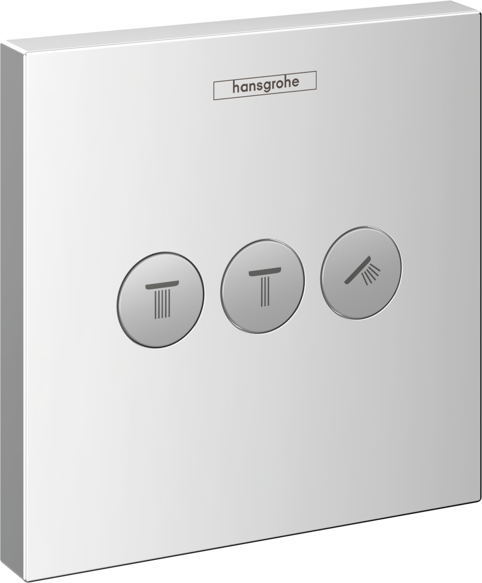Ảnh của HANSGROHE ShowerSelect Ventil pod omítku pro 3 spotřebiče #15764000 - chrom