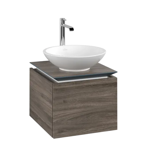 VILLEROY BOCH Legato toaletní skříňka, 1 zásuvka, 450 x 380 x 500 mm, Kamenný dub / Kamenný dub #B56500RK