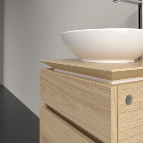 VILLEROY BOCH Legato toaletní skříňka, 2 výsuvy, 450 x 550 x 500 mm, severský dub / severský dub #B56600VJ, obrázek 5