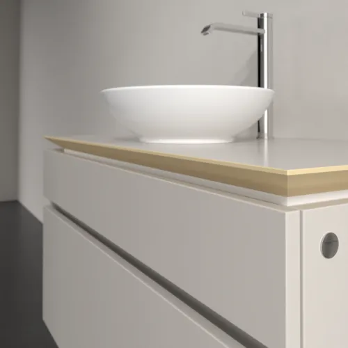 VILLEROY BOCH Legato toaletní skříňka, 2 výsuvy, 1000 x 550 x 500 mm, Soft Grey / Soft Grey #B57200VK, obrázek 5