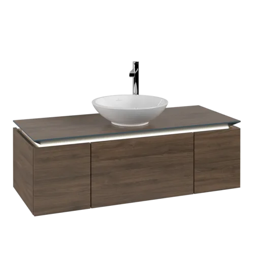VILLEROY BOCH Legato toaletní skříňka, s osvětlením, 3 výsuvy, 1200 x 380 x 500 mm, Arizona Oak / Arizona Oak #B577L0VH