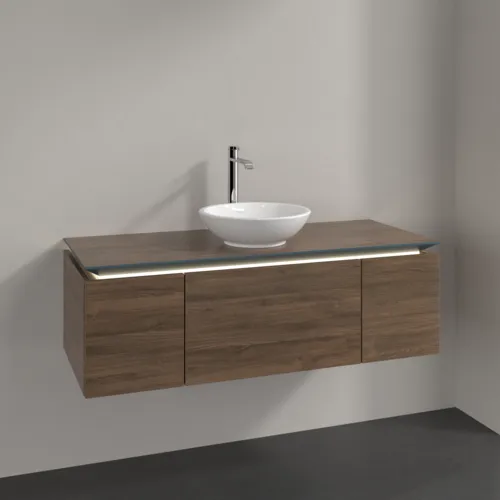 VILLEROY BOCH Legato toaletní skříňka, s osvětlením, 3 výsuvy, 1200 x 380 x 500 mm, Arizona Oak / Arizona Oak #B577L0VH, obrázek 2
