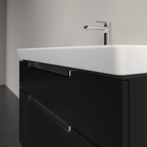VILLEROY BOCH Subway 2.0 Vanity unit, 2 výsuvy, 987 x 590 x 449 mm, černý matný lak #A91510PD, obrázek 5
