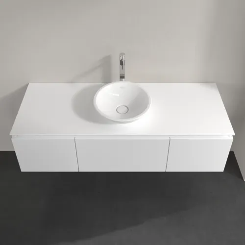 VILLEROY BOCH Legato toaletní skříňka, 3 výsuvy, 1400 x 380 x 500 mm, bílá matná / bílá matná #B58500MS, obrázek 4