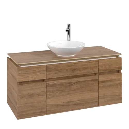VILLEROY BOCH Legato toaletní skříňka, 5 výsuvů, 1200 x 550 x 500 mm, dub Kansas / dub Kansas #B57800RH