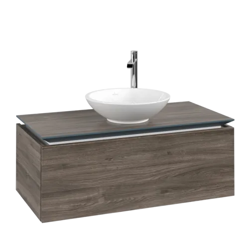 VILLEROY BOCH Legato toaletní skříňka, 1 zásuvka, 1000 x 380 x 500 mm, Kamenný dub / Kamenný dub #B57100RK