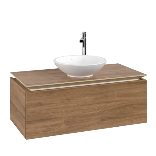 VILLEROY BOCH Legato toaletní skříňka, 1 zásuvka, 1000 x 380 x 500 mm, dub Kansas / dub Kansas #B57100RH