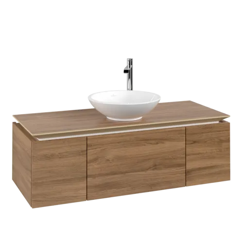 VILLEROY BOCH Legato toaletní skříňka, 3 výsuvy, 1200 x 380 x 500 mm, dub Kansas / dub Kansas #B57700RH