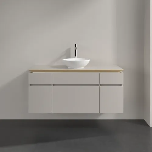 VILLEROY BOCH Legato toaletní skříňka, 5 výsuvů, 1200 x 550 x 500 mm, Soft Grey / Soft Grey #B57800VK, obrázek 3