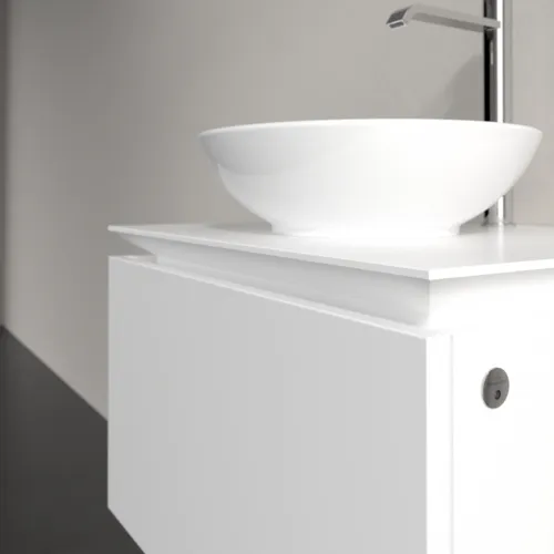 VILLEROY BOCH Legato toaletní skříňka, s osvětlením, 1 zásuvka, 600 x 380 x 500 mm, bílá matná / bílá matná #B567L0MS, obrázek 4