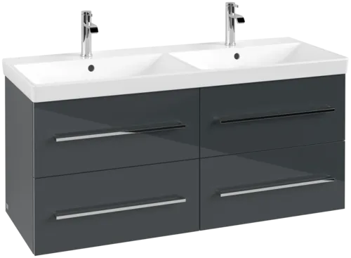 VILLEROY BOCH Avento toaletní skříňka, 4 výsuvy, 1180 x 514 x 484 mm, Crystal Grey #A89300B1