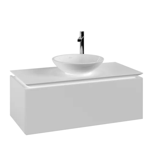 VILLEROY BOCH Legato toaletní skříňka, 1 zásuvka, 1000 x 380 x 500 mm, bílá matná / bílá matná #B57100MS