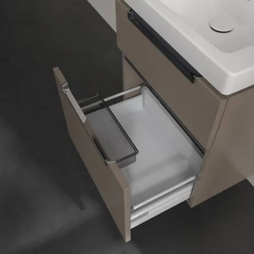 VILLEROY BOCH Subway 2.0 Vanity unit, 2 výsuvy, 537 x 590 x 423 mm, Truffle Grey #A90810VG, obrázek 6