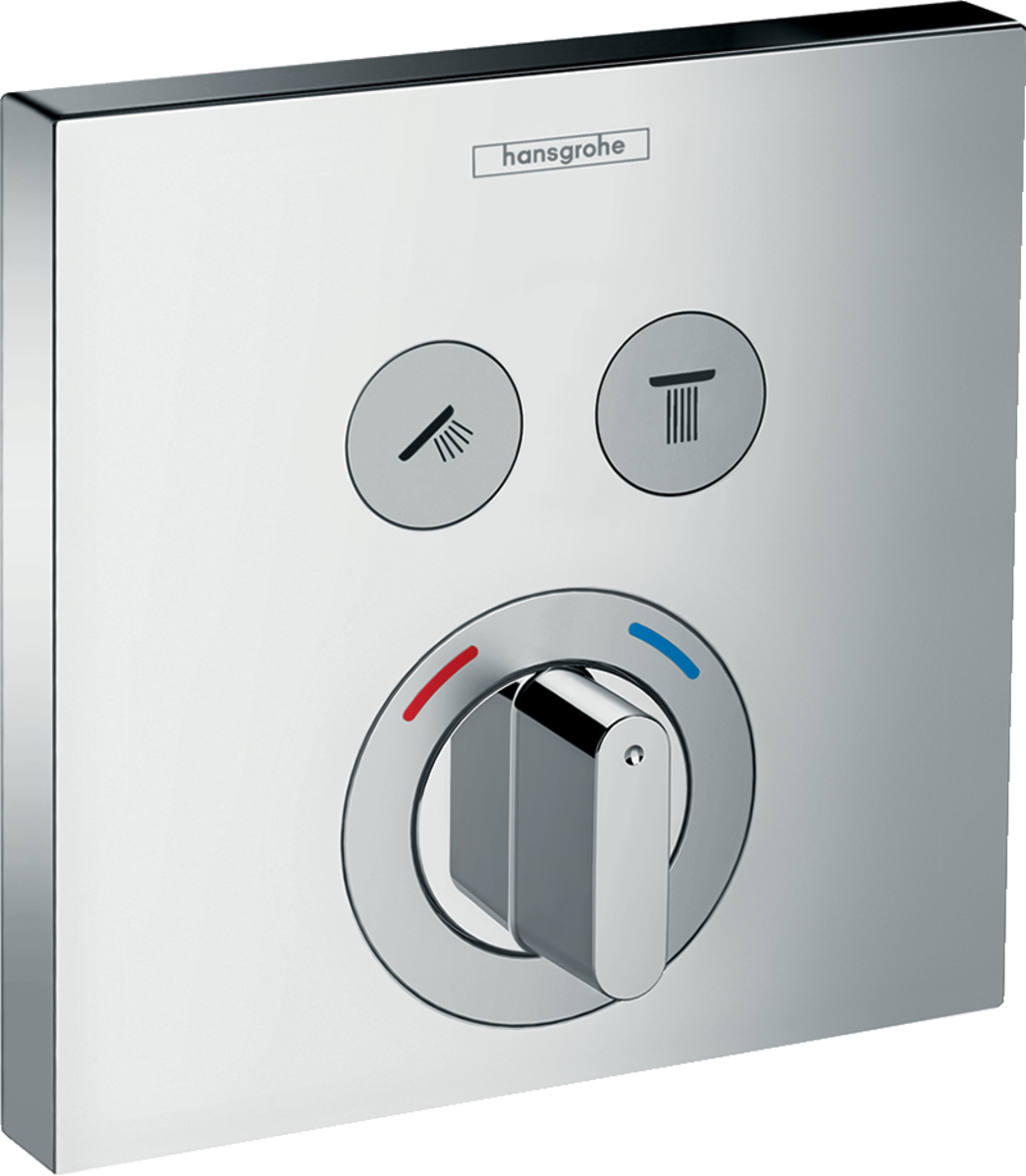 HANSGROHE SprchaSelect podomítková baterie pro 2 spotřebiče #15768000