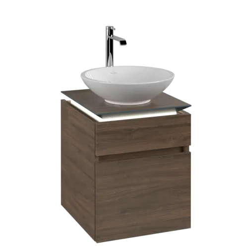 VILLEROY BOCH Legato toaletní skříňka, s osvětlením, 2 výsuvy, 450 x 550 x 500 mm, Arizona Oak / Arizona Oak #B566L0VH