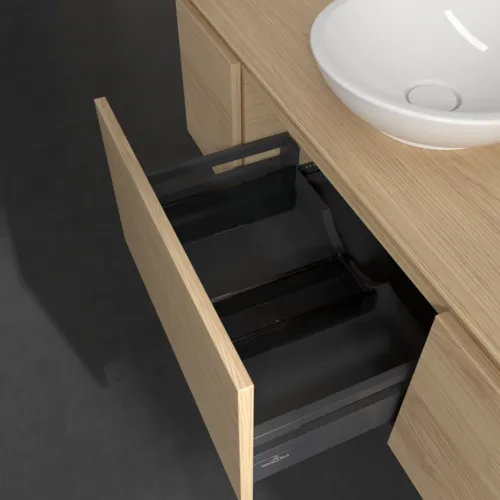 VILLEROY BOCH Legato toaletní skříňka, 3 výsuvy, 1200 x 380 x 500 mm, severský dub / severský dub #B57700VJ, obrázek 6