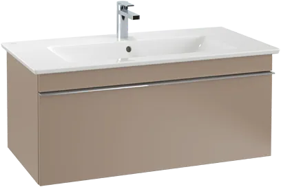 VILLEROY BOCH Venticello toaletní skříňka, 1 zásuvka, 753 x 420 x 502 mm, Volcano Black / Volcano Black #A93401VL