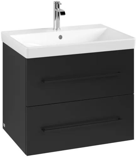 VILLEROY BOCH Avento toaletní skříňka, 2 výsuvy, 626 x 514 x 484 mm, Volcano Black #A89010VL