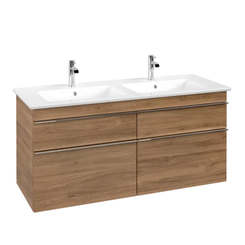 VILLEROY BOCH Toaletní skříňka Venticello, 4 výsuvy, 1253 x 590 x 502 mm, dub Kansas / dub Kansas #A93001RH
