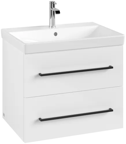 VILLEROY BOCH Avento toaletní skříňka, 2 výsuvy, 626 x 514 x 484 mm, lesklá bílá #A89010VE