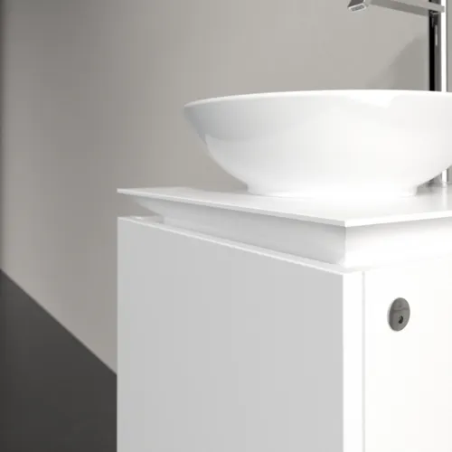 VILLEROY BOCH Legato toaletní skříňka, s osvětlením, 1 zásuvka, 450 x 380 x 500 mm, bílá matná / bílá matná #B565L0MS, obrázek 4