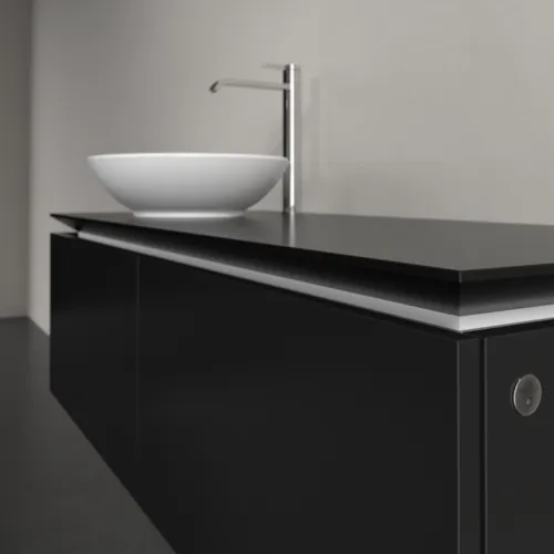 VILLEROY BOCH Legato toaletní skříňka, s osvětlením, 2 výsuvy, 1200 x 380 x 500 mm, černý matný lak / černý matný lak #B579L0PD, obrázek 4