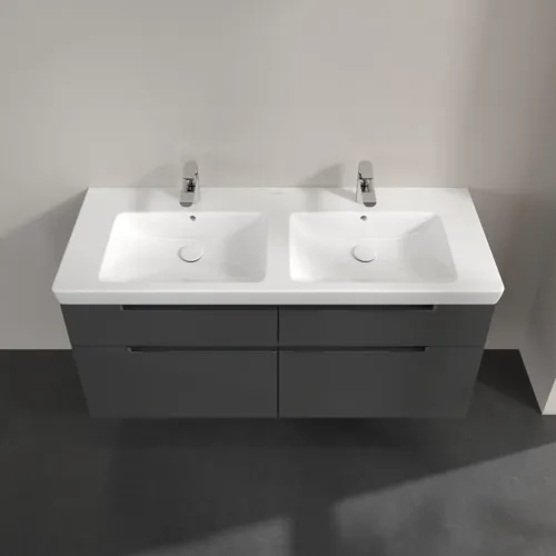 VILLEROY BOCH Subway 2.0 Vanity unit, 4 výsuvy, 1287 x 590 x 449 mm, lesklá šedá #A91710FP, obrázek 5