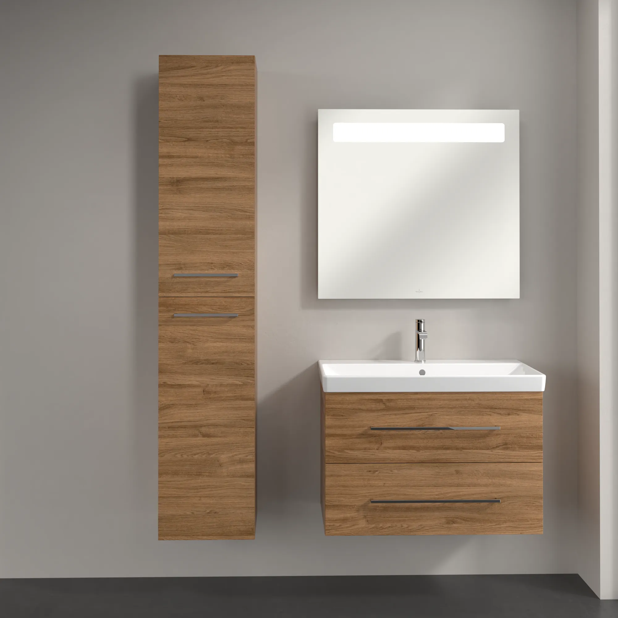 VILLEROY BOCH Vysoká skříň Avento, 2 dveře, 346 x 1760 x 404 mm, dub Kansas #A89400RH, obrázek 3