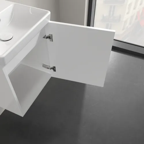 VILLEROY BOCH Avento toaletní skříňka, 1 dvířka, 426 x 514 x 384 mm, lesklá bílá #A88711VE, obrázek 6