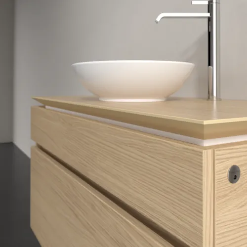 VILLEROY BOCH Legato toaletní skříňka, s osvětlením, 2 výsuvy, 1000 x 550 x 500 mm, severský dub / severský dub #B572L0VJ, obrázek 4
