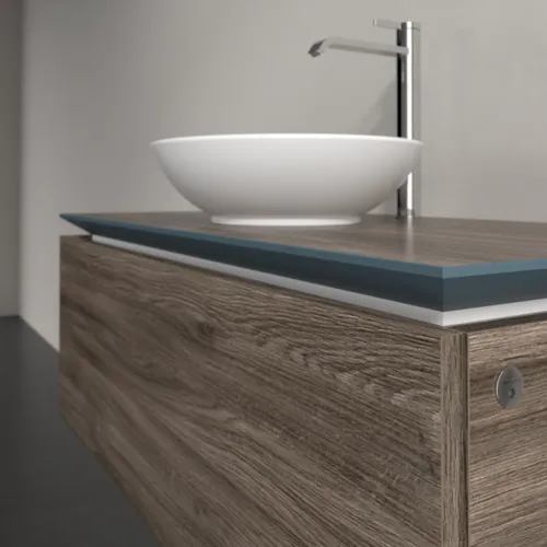 VILLEROY BOCH Legato toaletní skříňka, s osvětlením, 1 zásuvka, 1000 x 380 x 500 mm, Kamenný dub / Kamenný dub #B571L0RK, obrázek 4