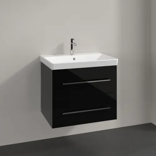 VILLEROY BOCH Avento toaletní skříňka, 2 výsuvy, 630 x 514 x 484 mm, Crystal Black #A89000B3, obrázek 2