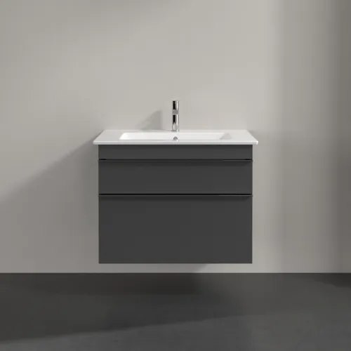 VILLEROY BOCH Venticello toaletní skříňka, 2 výsuvy, 753 x 590 x 502 mm, lesklá šedá / lesklá šedá #A92501FP, obrázek 3