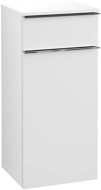 VILLEROY BOCH Venticello boční skříňka, 1 dvířka, 1 zásuvka, 404 x 866 x 372 mm, bílá matná / bílá matná #A95001MS