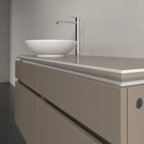 VILLEROY BOCH Legato toaletní skříňka, s osvětlením, 4 výsuvy, 1200 x 550 x 500 mm, Truffle Grey / Truffle Grey #B580L0VG, obrázek 4