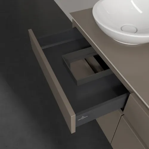 VILLEROY BOCH Legato toaletní skříňka, s osvětlením, 4 výsuvy, 1200 x 550 x 500 mm, Truffle Grey / Truffle Grey #B580L0VG, obrázek 6