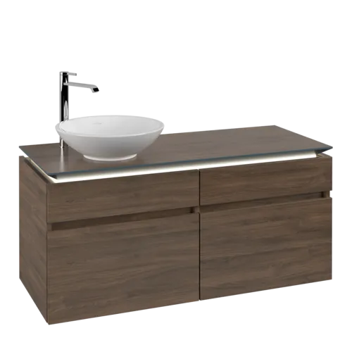 VILLEROY BOCH Legato toaletní skříňka, s osvětlením, 4 výsuvy, 1200 x 550 x 500 mm, Arizona Oak / Arizona Oak #B580L0VH