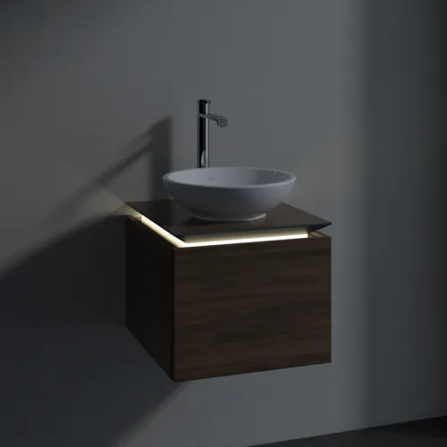VILLEROY BOCH Legato toaletní skříňka, s osvětlením, 1 zásuvka, 450 x 380 x 500 mm, Arizona Oak / Arizona Oak #B565L0VH, obrázek 3