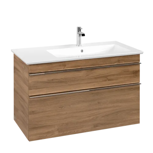 VILLEROY BOCH Toaletní skříňka Venticello, 2 výsuvy, 953 x 590 x 502 mm, dub Kansas / dub Kansas #A92801RH