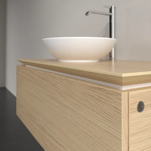VILLEROY BOCH Legato toaletní skříňka, s osvětlením, 1 zásuvka, 1000 x 380 x 500 mm, severský dub / severský dub #B571L0VJ, obrázek 4