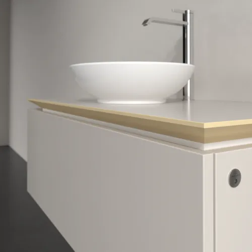 VILLEROY BOCH Legato toaletní skříňka, s osvětlením, 1 zásuvka, 1000 x 380 x 500 mm, Soft Grey / Soft Grey #B571L0VK, obrázek 4