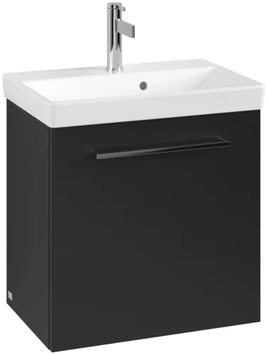 VILLEROY BOCH Avento toaletní skříňka, 1 dveře, 526 x 514 x 384 mm, Volcano Black #A88800VL