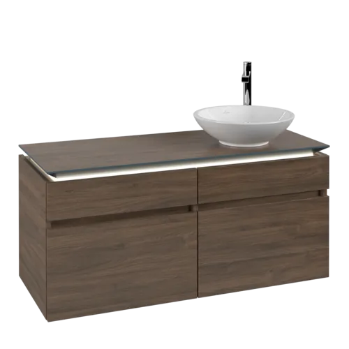 VILLEROY BOCH Legato toaletní skříňka, s osvětlením, 4 výsuvy, 1200 x 550 x 500 mm, Arizona Oak / Arizona Oak #B582L0VH