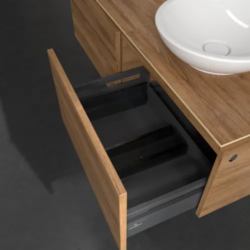 VILLEROY BOCH Legato toaletní skříňka, s osvětlením, 2 výsuvy, 1200 x 380 x 500 mm, dub Kansas / dub Kansas #B581L0RH, obrázek 5