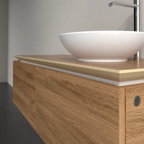 VILLEROY BOCH Legato toaletní skříňka, s osvětlením, 2 výsuvy, 1200 x 380 x 500 mm, dub Kansas / dub Kansas #B581L0RH, obrázek 4