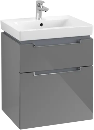 VILLEROY BOCH Subway 2.0 Vanity unit, 2 výsuvy, 537 x 590 x 423 mm, lesklá šedá #A90810FP