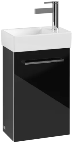 VILLEROY BOCH Avento toaletní skříňka, 1 dvířka, 340 x 514 x 234 mm, Crystal Black #A87600B3